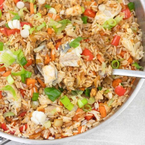 fish fried rice