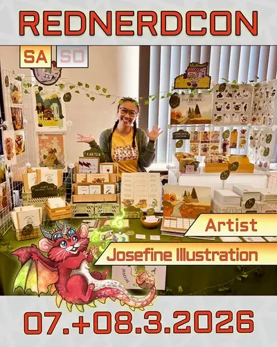 Josefine Illustration – Artist auf der REDNERDCON