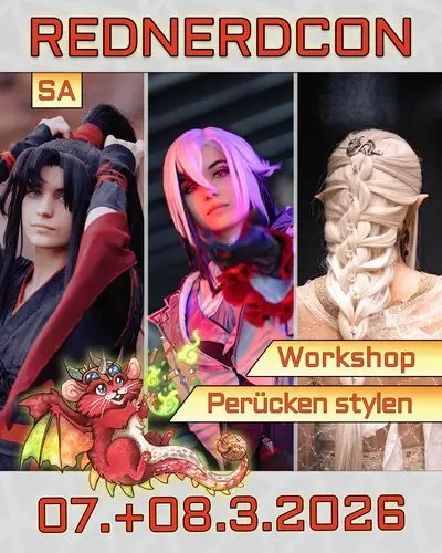 Wig Styling auf der Rednerdcon