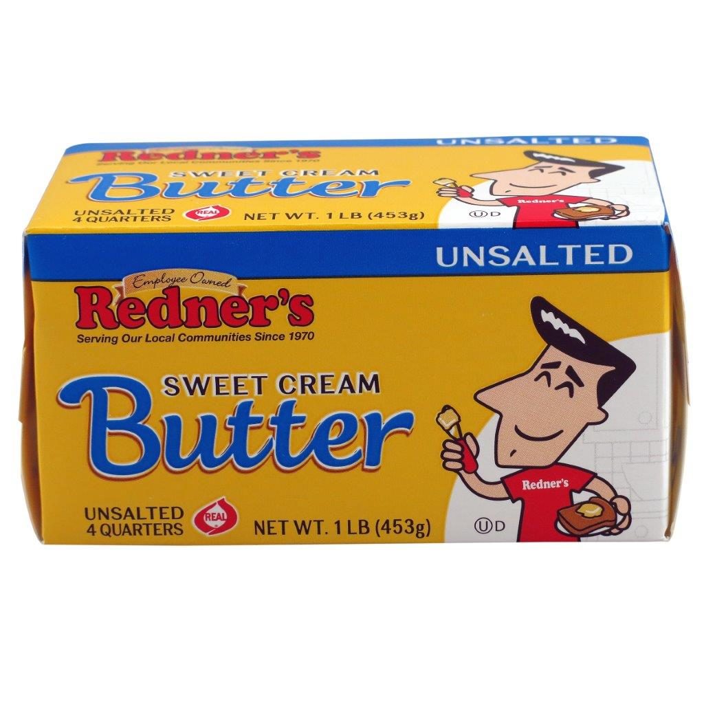 Redners unsalted butter quarters
