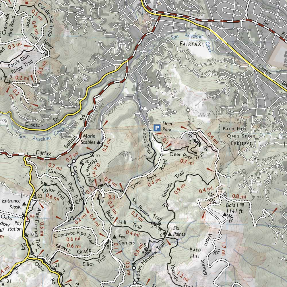 Mount Tamalpais Trail Map 