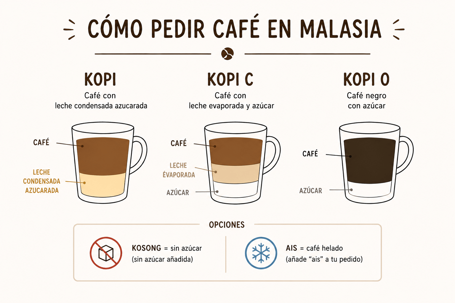 Pedir un café en Malasia