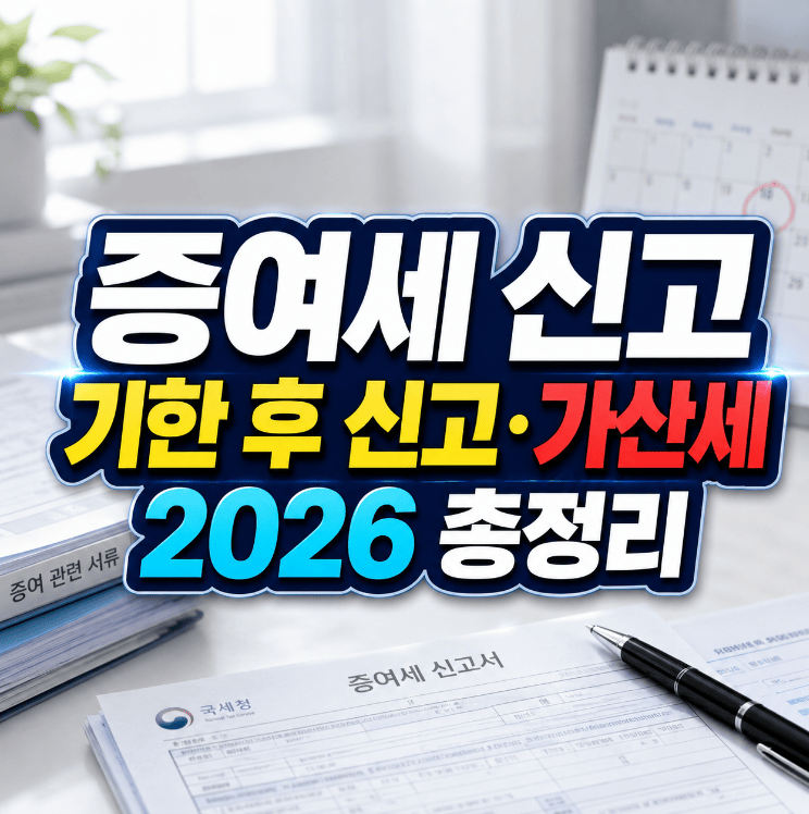 증여세 신고 방법 홈택스 온라인 절차 기한 가산세 2026