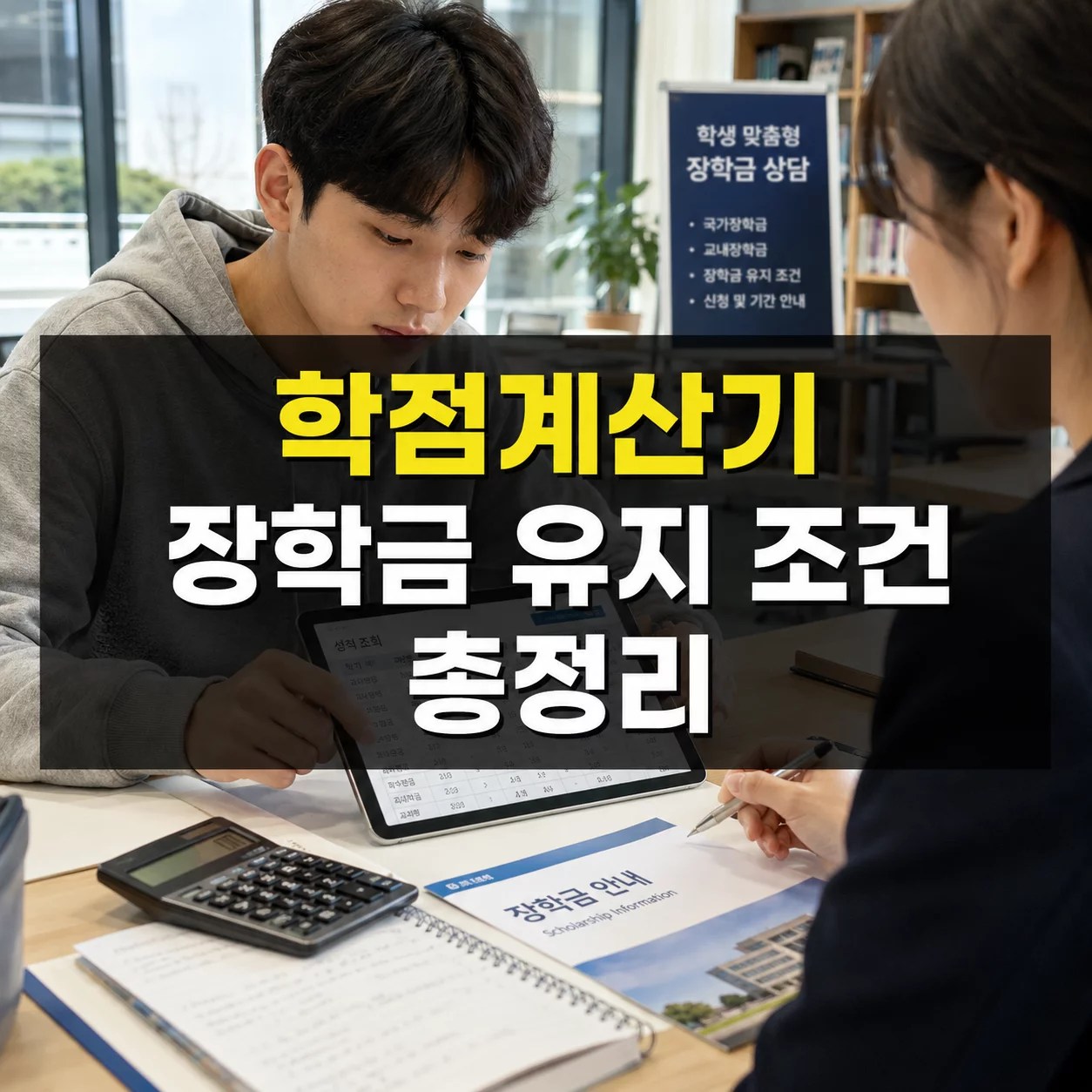 장학금 유지 학점 기준 국가장학금 B0 80점 12학점 2026 정리