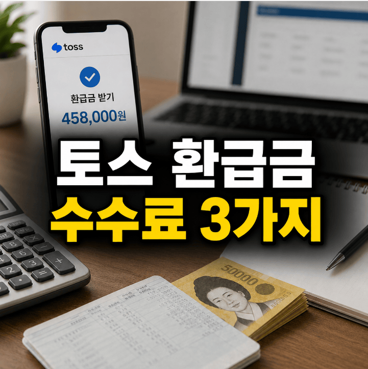 토스 국세청 환급금과 직접 신청 수수료 차이를 비교한 2026년 안내 이미지