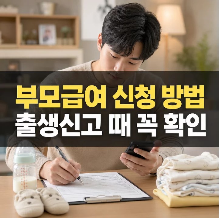 부모급여 신청 방법 복지로 정부24 온라인 방문 5단계 안내 그래픽