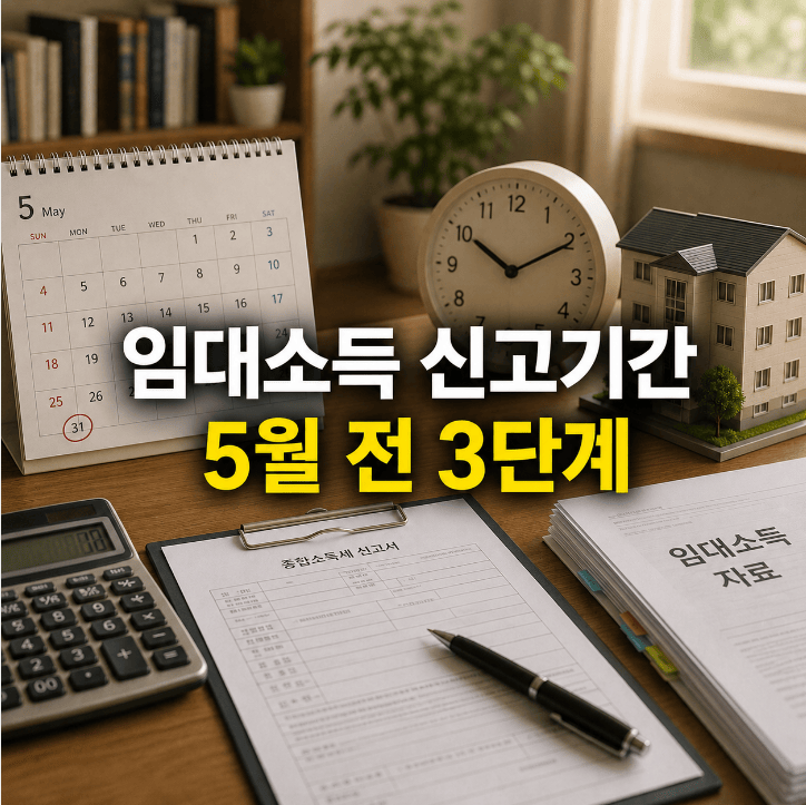 주택임대소득 신고기간 방법 5월 1일 5월 31일 3단계 준비 일정 정리
