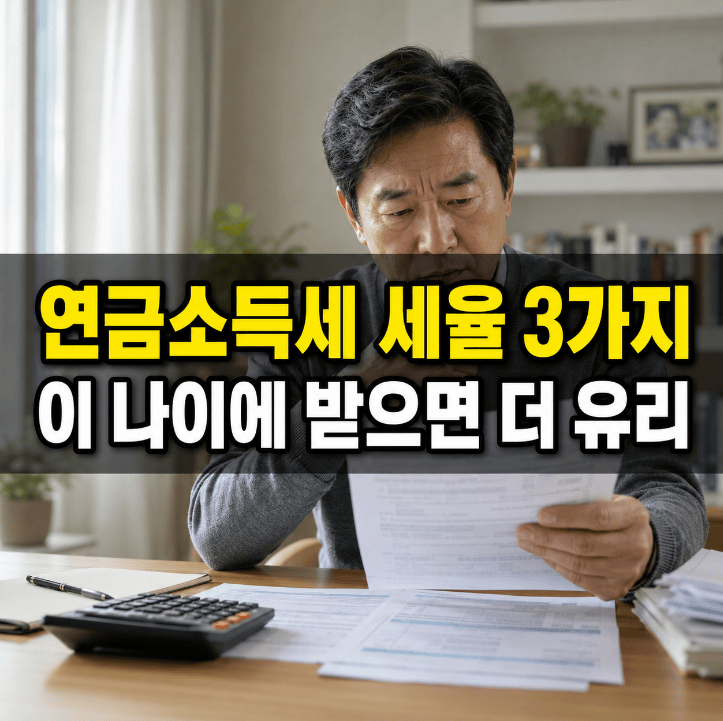 연금소득세 세율 3단계 — 나이별 3% 4% 5% 원천징수세율 구조 2026