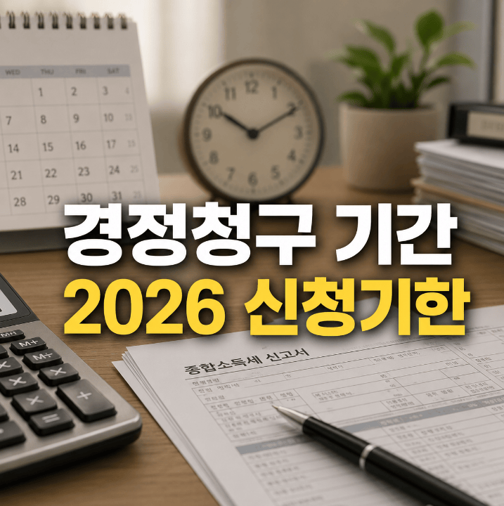 종합소득세 경정청구 기간 — 귀속연도별 5년 신청 기한 2026