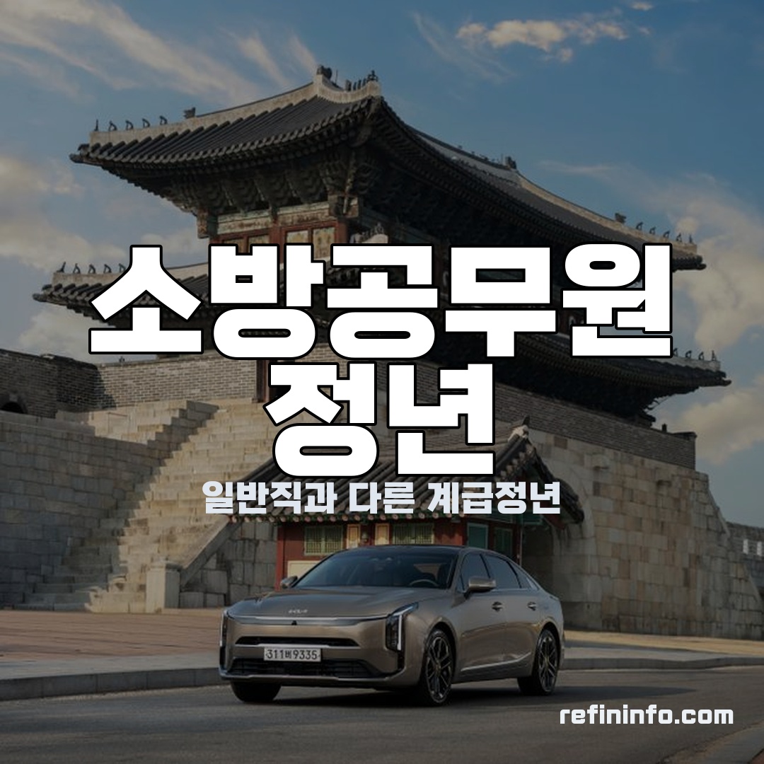 소방공무원 정년 계급정년 기준을 보여주는 이미지