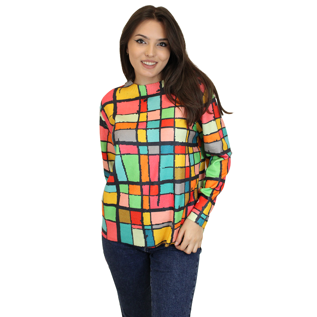 Bluză Franco Ferri Print Multicolor