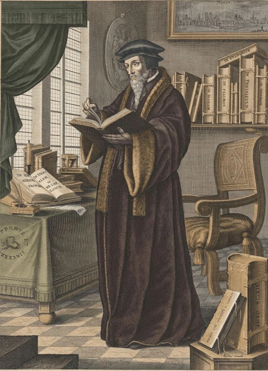 John Calvin Existing RD color version of the same artwork.