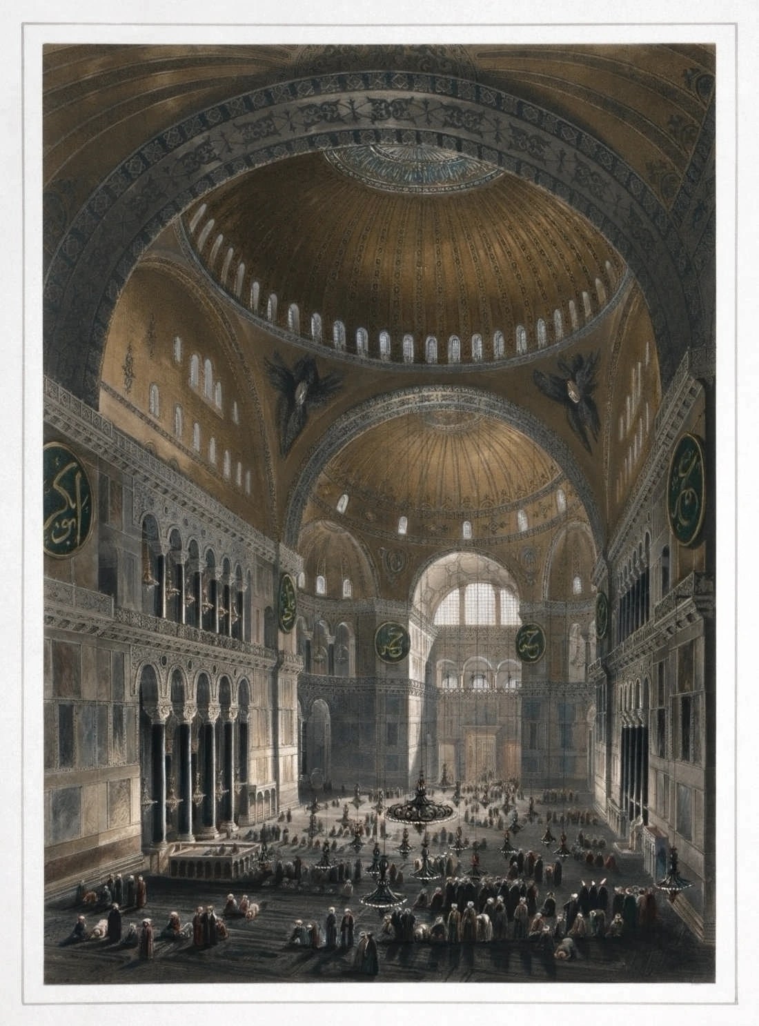 Hagia Sophia Lightly colorized by Reformed Dogmatika; original source detail retained.