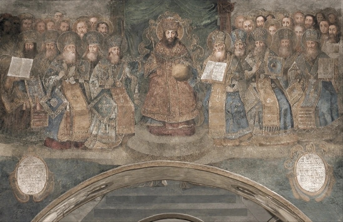 First Council of Nicaea Lightly colorized by Reformed Dogmatika; original source detail retained.