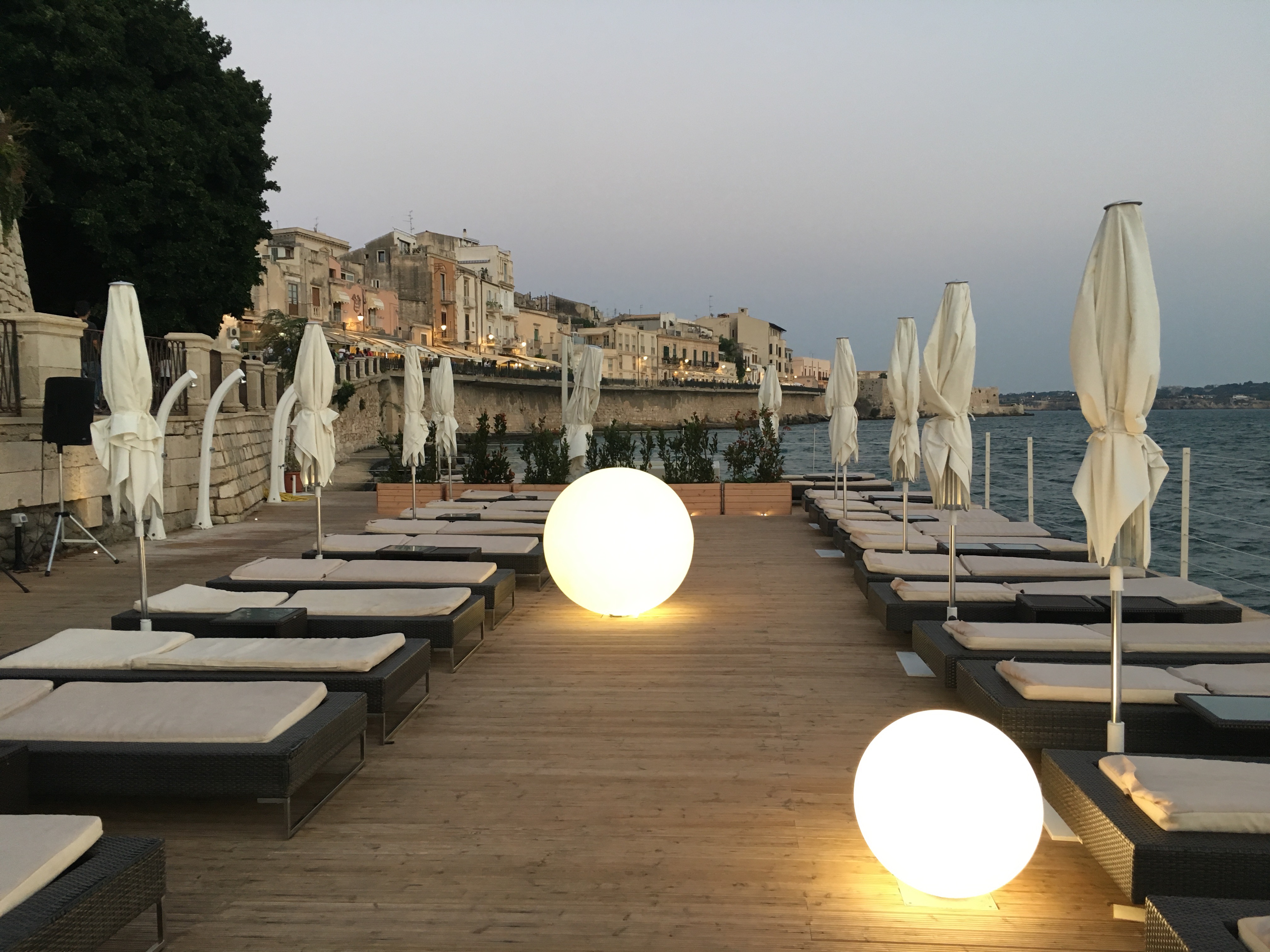 The Aperol Spritz cost twice as much as normal here, but you can see why.