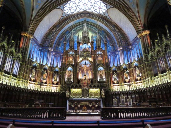 Montreal's Notre Dame Cathedral - Interior