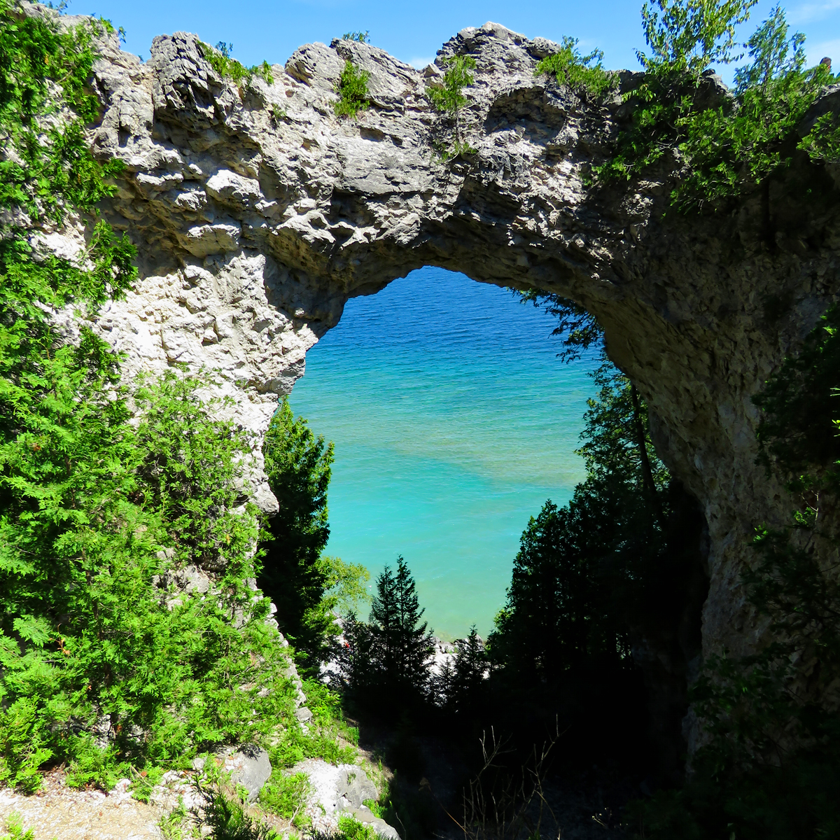 Arch Rock on Mackinac Island