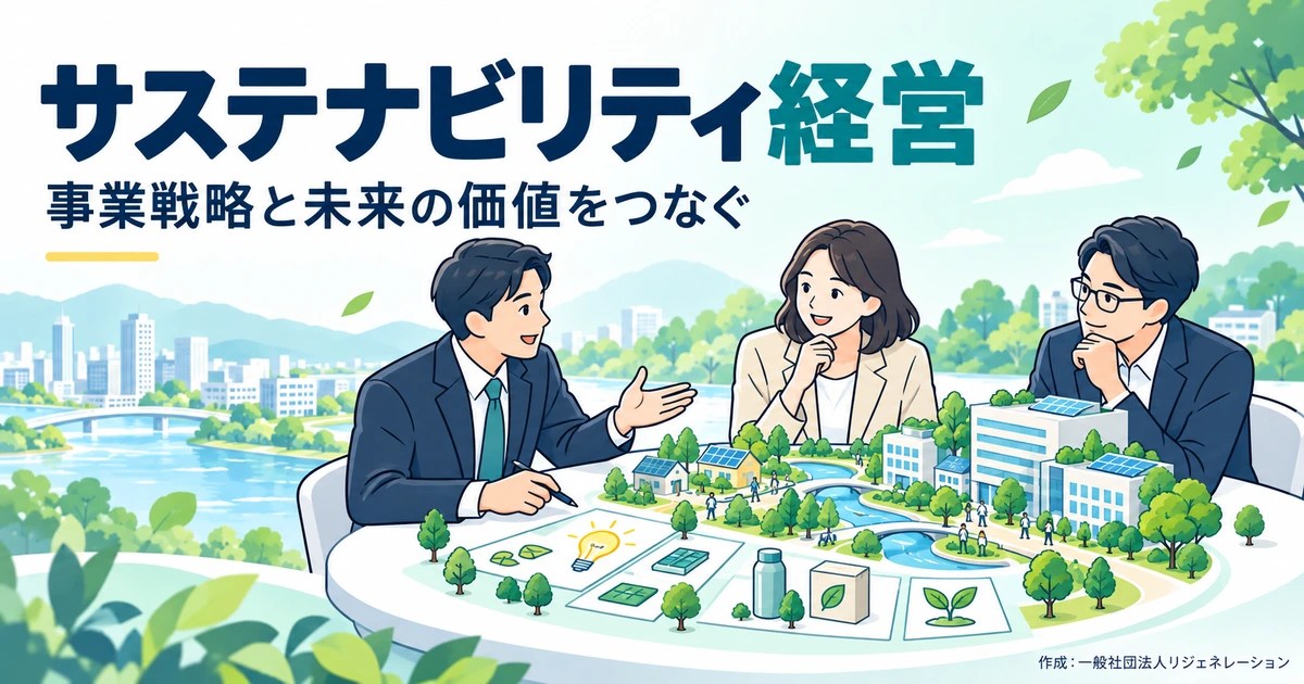 サステナビリティ経営とは？事業戦略・方針と持続的な価値のつなげ方