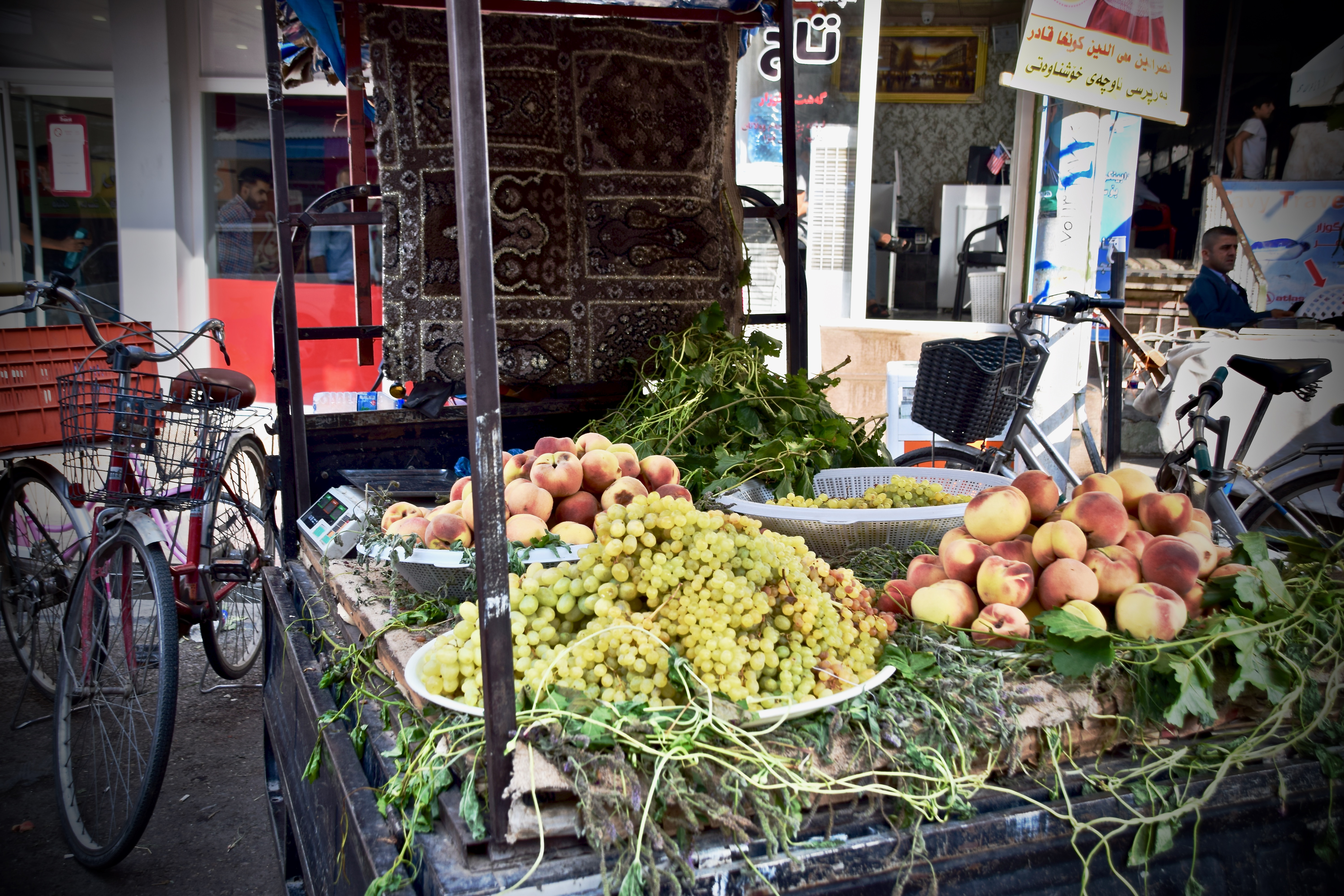Mobiler Marktstand in Ranya, Kurdistan