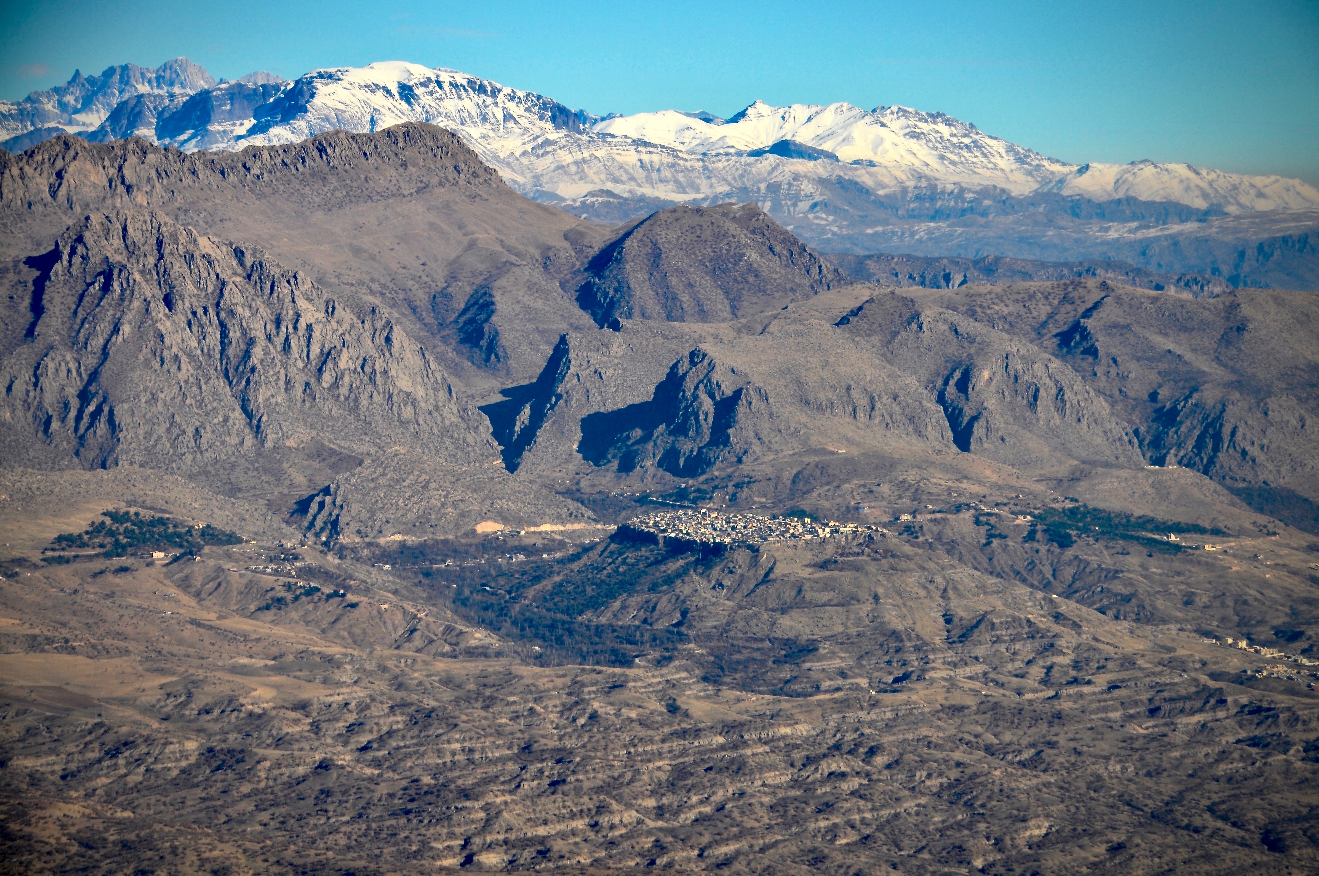 Blick auf die alte Stadt Amediya, Kurdistan