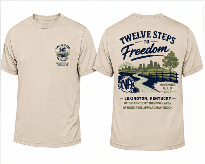 Twelve Steps to Freedom T-Shirt Natural