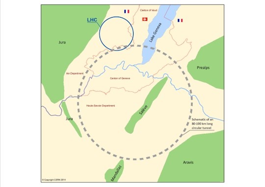 CERN Outlines Plan For New 100km The Register Future Cern Collider 