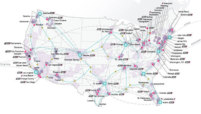 Us Fiber Backbone Map Us Signal Fiber Network Map CSDH 