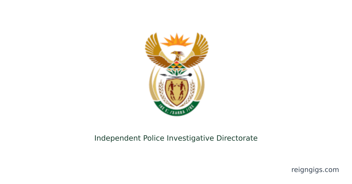IPID ICT Security Assistant Director — Independent Police Investigative Directorate