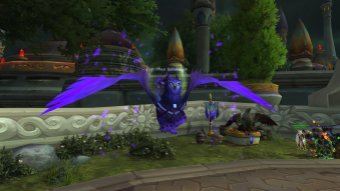 Nigel cox (@bobafettishWoW) on his new priest mount (in shadow form)