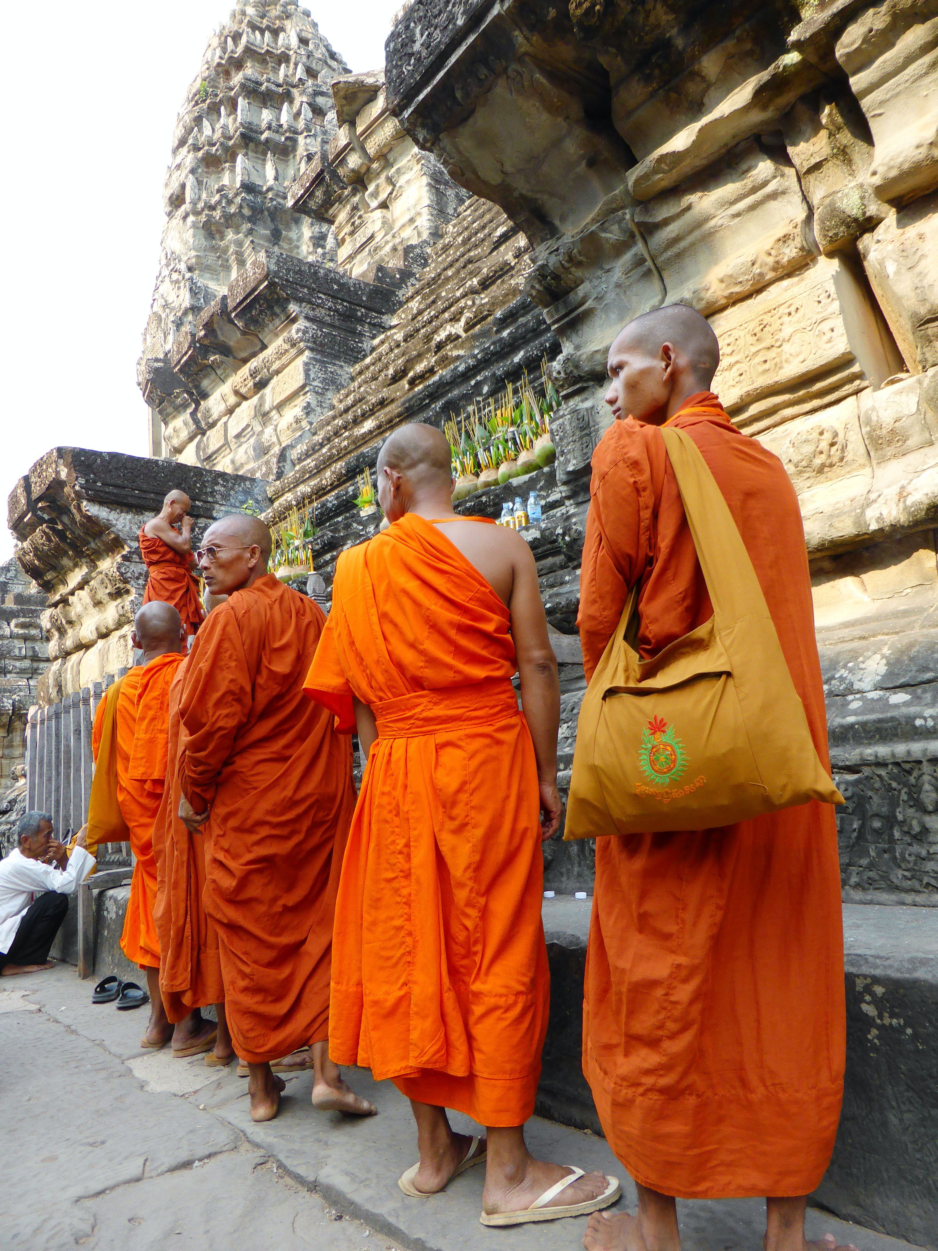 monks celebrating something