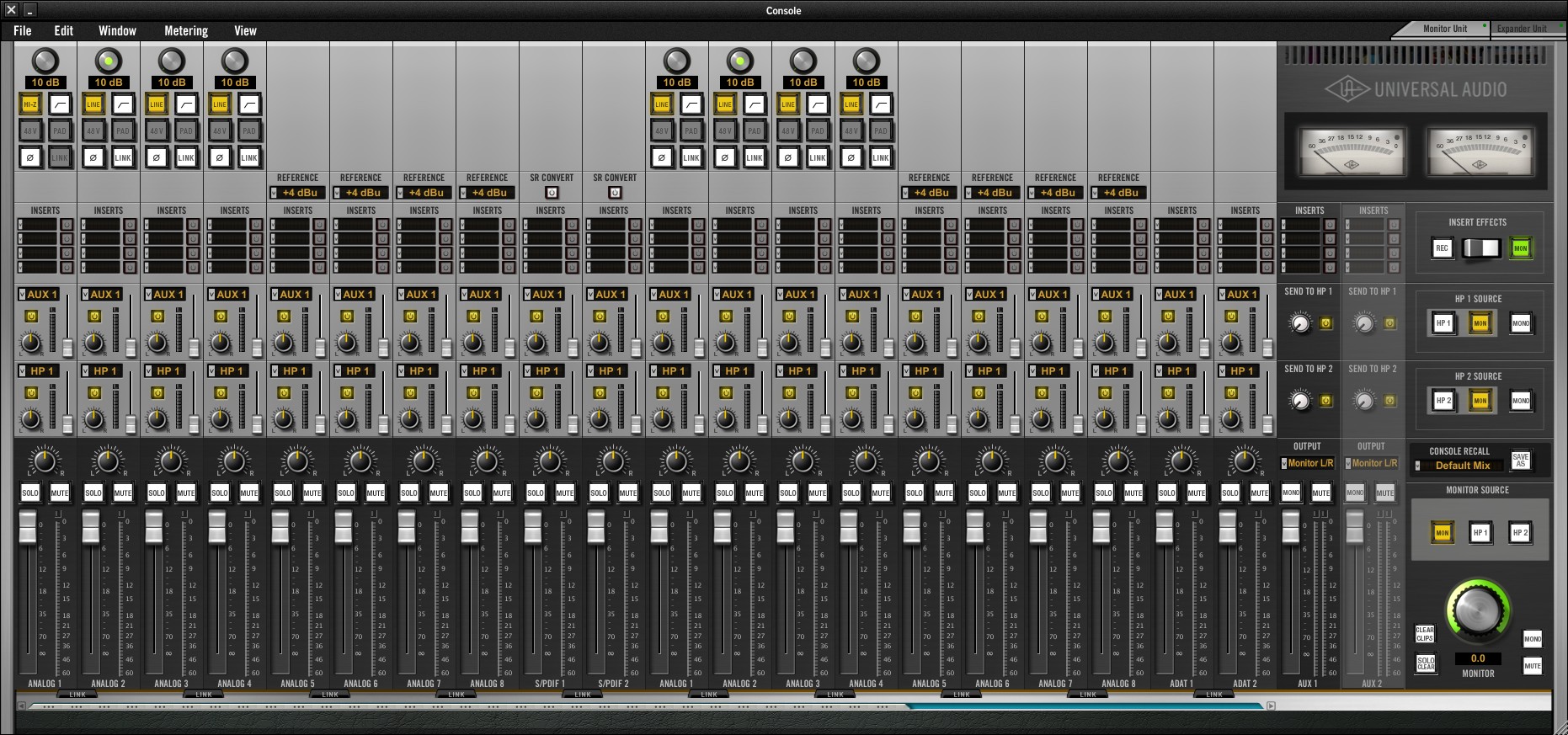Universal audio apollo audio interface enhanced with key system