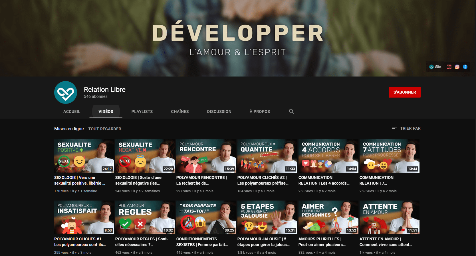 chaine youtube relation libre polyamour