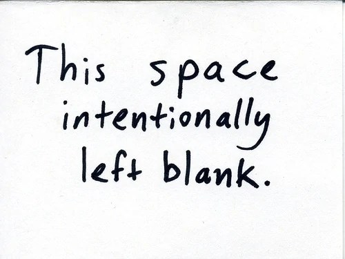 This is a blog about NOTHING