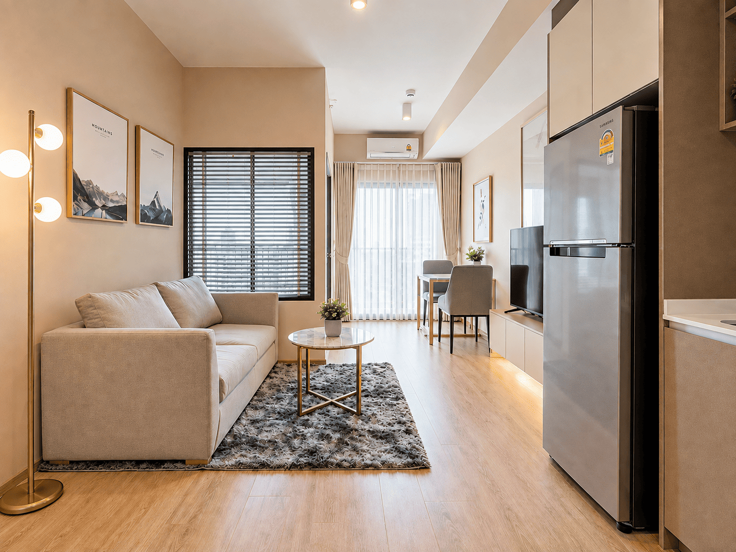 Stylish Designer 1BR for Rent – 400m to MRT