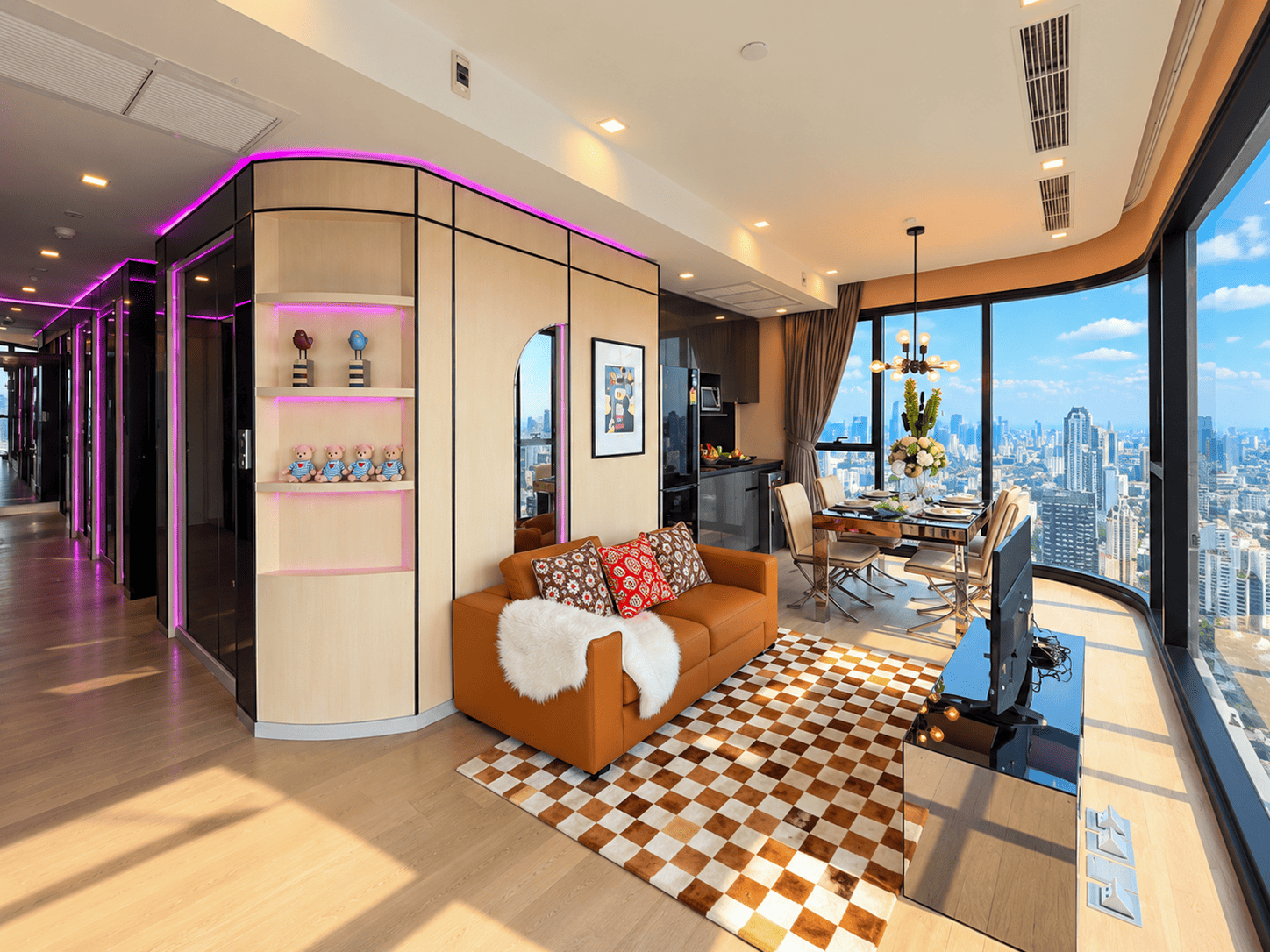 Ashton Asoke 3BR for Rent | 42nd Floor with Panoramic Bangkok Views