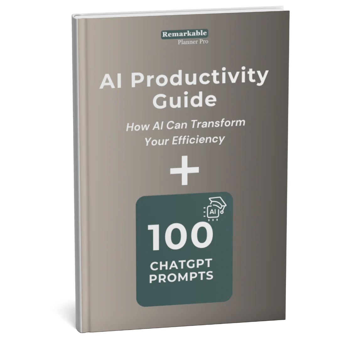 100 Chatgpt Prompts Ai Productivity Guide Remarkable Planner Pro