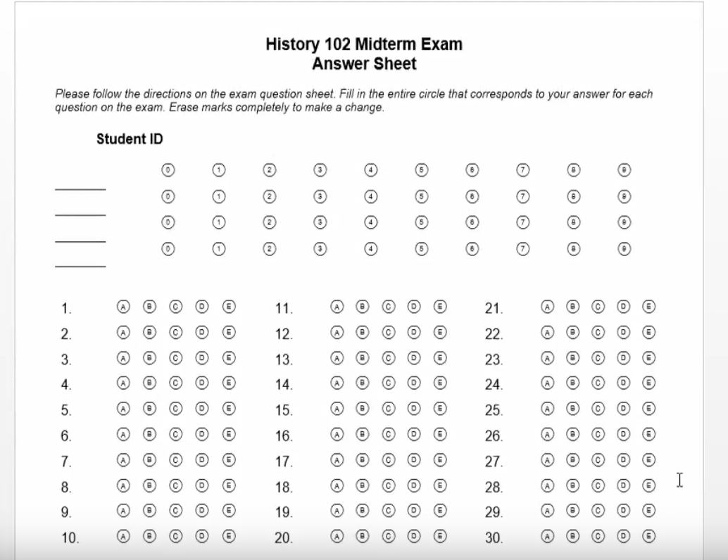 create multiple choice test free printable high resolution printable