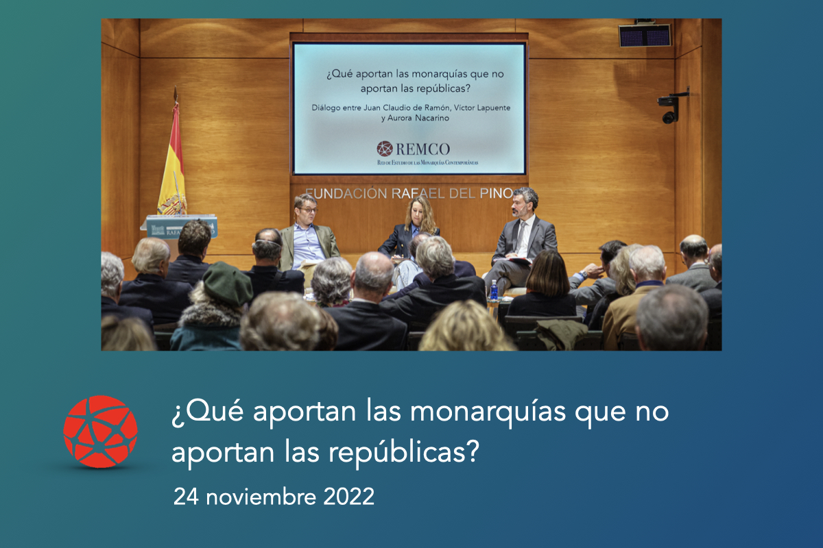 ¿Qué aportan las monarquías que no aportan las repúblicas? Diálogo entre Juan Claudio de Ramón, Aurora Nacarino y Víctor Lapuente