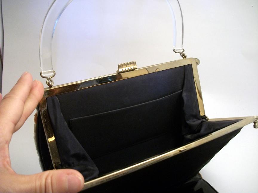 lucite purse handles