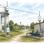 Wireless control connecting municipal water system equipment