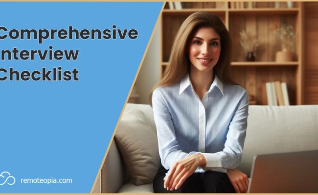 The Ultimate Interview Checklist For Success | Remoteopia
