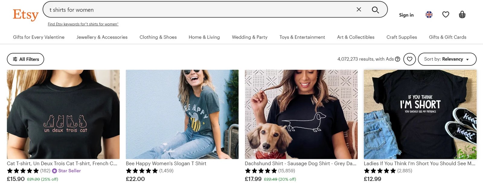 womens t -shirts etsy