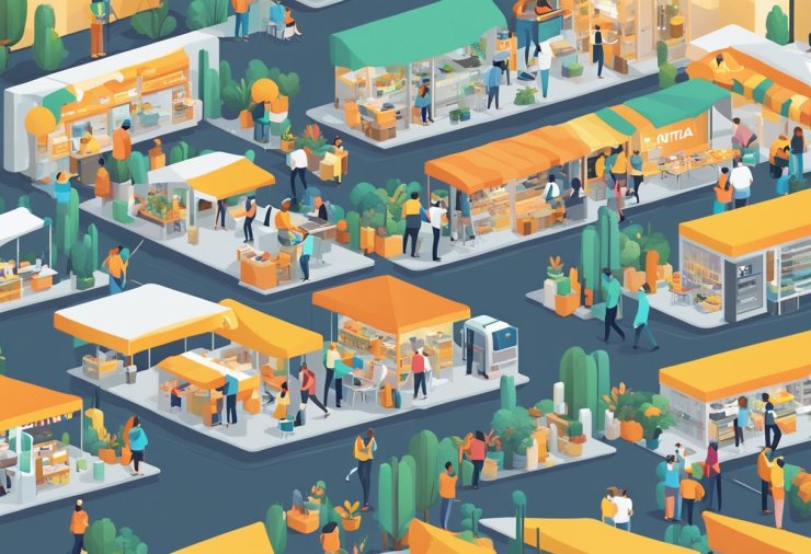 The bustling digital marketplace, Contra.com, is alive with activity as freelancers and clients engage in a myriad of projects. The vibrant platform is filled with diverse opportunities and a sense of collaboration