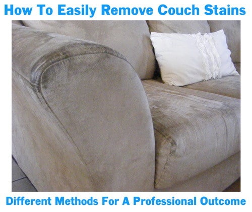 Create a cleaning solution by combining equal parts water and white vinegar in a small bucket. How To Clean Couch Cushions That Cannot Be Removed Easy Diy