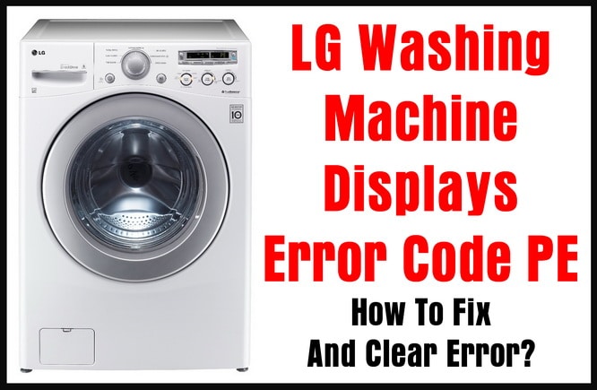Lg Washing Machine Pe Error Code Quick Fix Guide - High Quality Ocean Texture - High Resolution