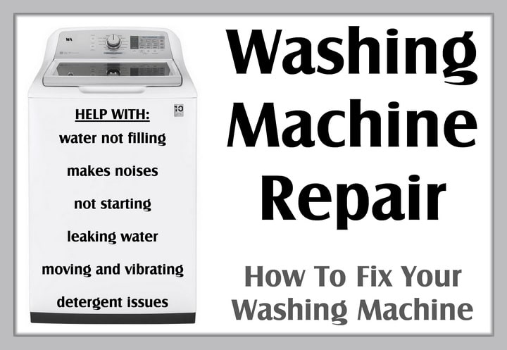 6 washing machine repair methods
