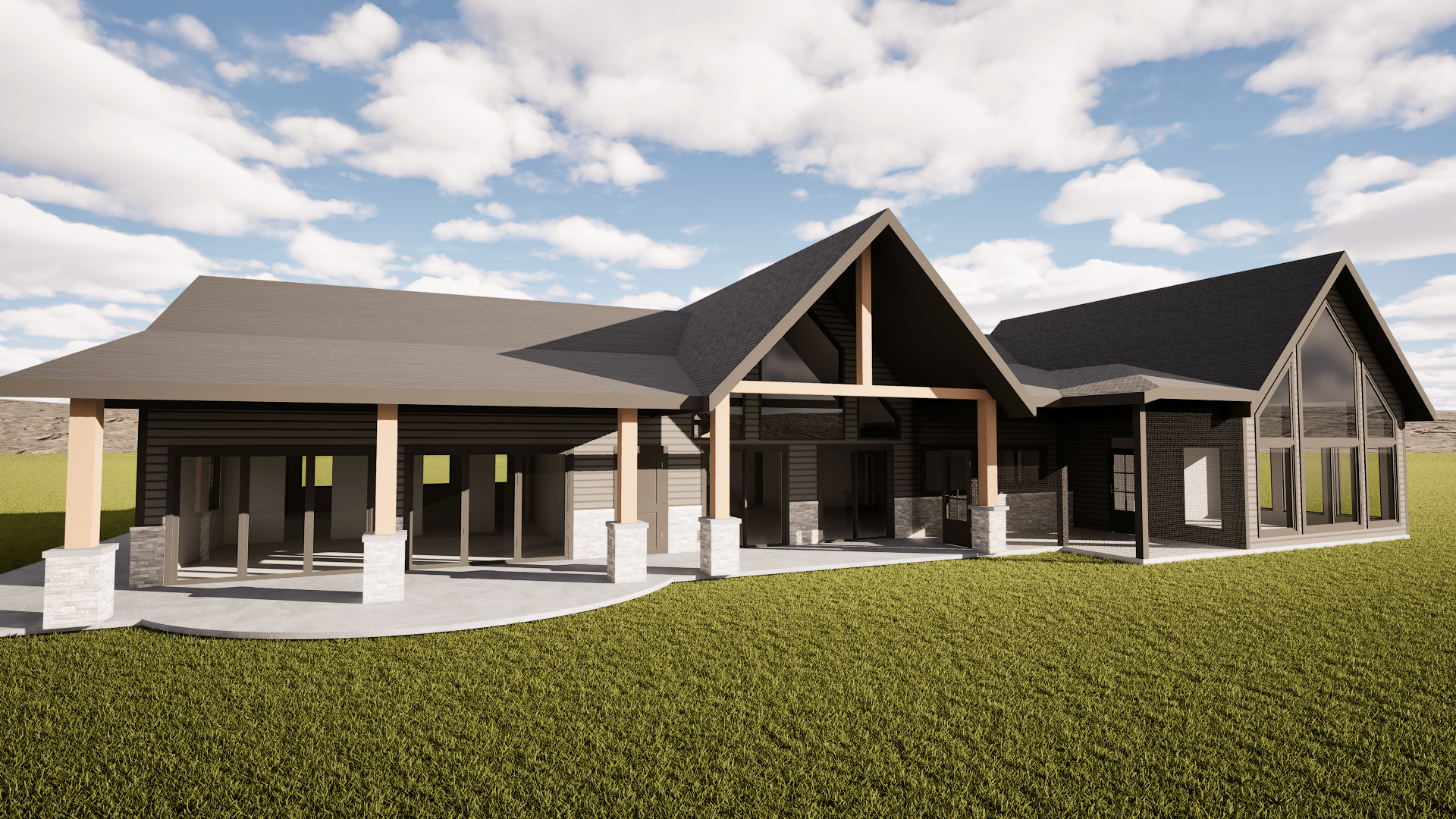 3D renderings for Waukesha homeowners planning a custom home renovation or outdoor living project