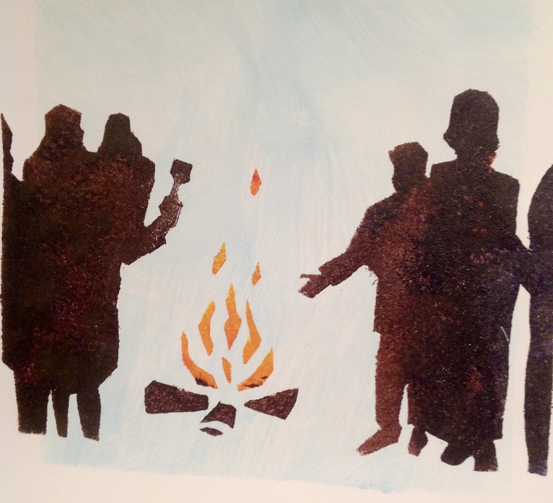 borrelen bij kampvuur, 2014