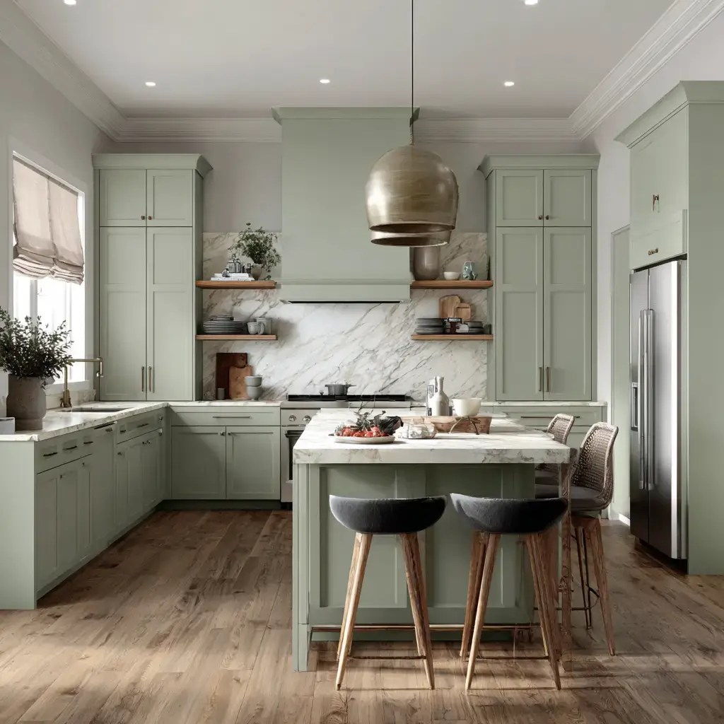 Benjamin Moore Aganthus Green Interior Paint