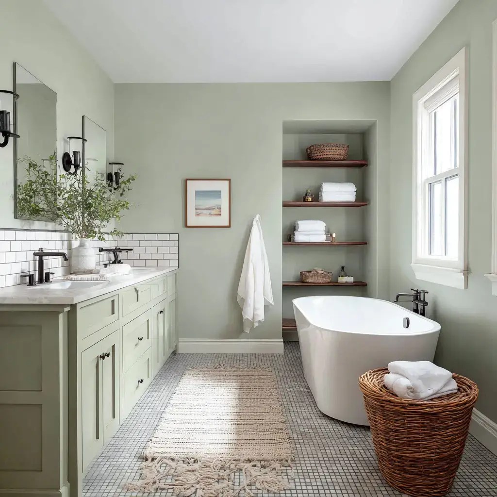 Benjamin Moore Hollingsworth Green Interior Paint